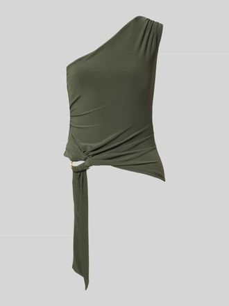 Forever New Slim Fit Top im One-shoulder-Design Modell Jemma in Oliv, Gr&ouml;&szlig;e 32