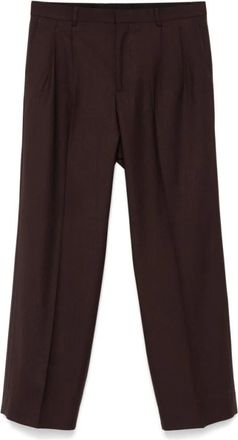 Sunflower Bruine Twill Wijde Pijp Broek - Heren - Wijde Broeken - Bruin - M - Broeken