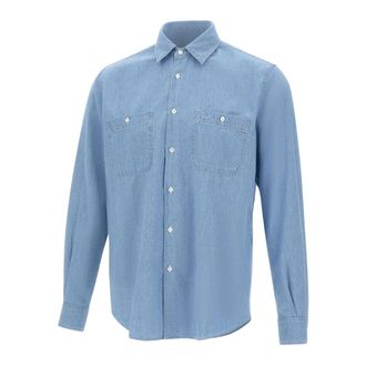 Aspesi New C Slim - male - Aspesi - Casual Shirts - Blue - 2XL - Shirts