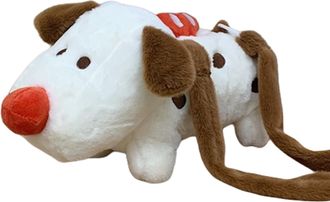 Generic Plush Dog Sling Bag - Novelty Cute Dog Shaped Purse Animal Shoulder Bag for Women - Women Cute Plush Bag for Outgoing