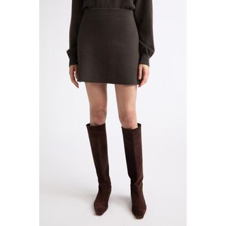 Lisa Yang Clare Cashmere Miniskirt in Dark Fern at Nordstrom, Size 1