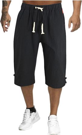 Generic Cocila Lightning Deals Mens Shorts Cargo Adjustable Bottom Lightweight Wide Leg Running Men Zip Pockets 5 Inch Boxer Loose Fit Long Mens with Multipac