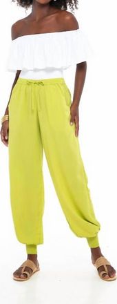 Skemo Babucha Pants In Lime