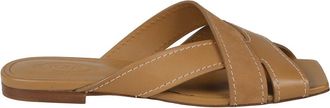 Tod's 99L Sandalen - Dames - Sandalen - Beige - 36 1/2 EU - Leer - Schoenen