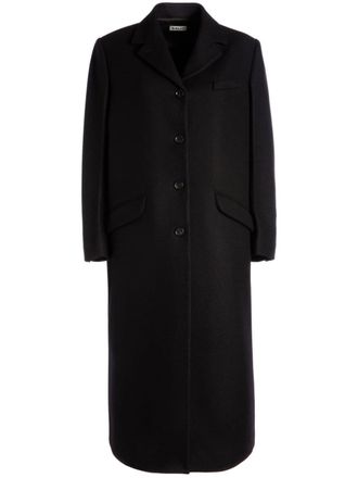 Bally notched-lapel wool coat - Black