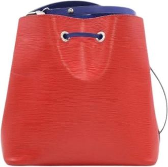Louis Vuitton Pre-owned Neo neo rood & blauw - Dames - Vintage Tas - Rood - ONE Size - Leer - Vintage