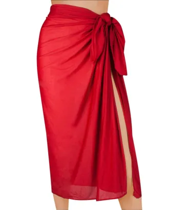 Miraclesuit Pareo Swimsuit Cover Up In Red