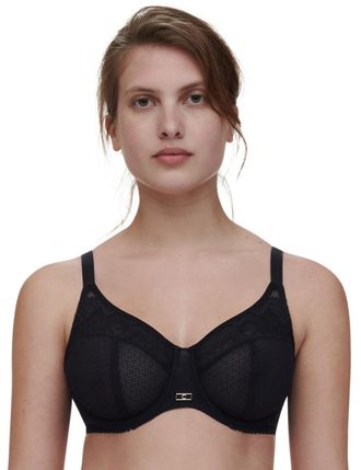 Chantelle Womens C13XMU Origins Full Cup Bra - Black Elastane - Size 34D