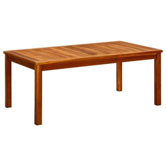 vidaXL Mesa De Centro De Jard&iacute;n Madera Maciza De Acacia 110x60x45 Cm Vidaxl