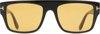 Tom Ford FT0907 DUNNING-02 01E Mens Sunglasses Black Size 55