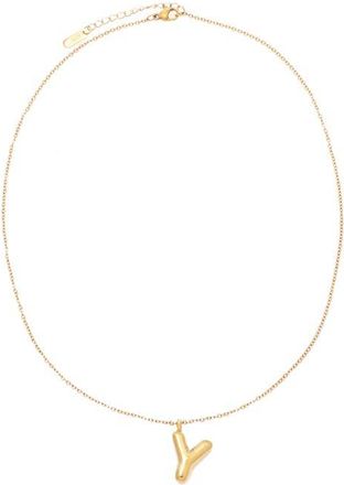 Petit Moments Bubble Initial Necklace in Gold - Y at Nordstrom