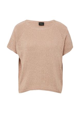 s.Oliver Black Label Strickpullover S.OLIVER BLACK LABEL, Damen, Gr. XS (34), soft rose, Strick, Obermaterial: 87% Polyacryl, 13% Polyamid, unifarben, l&auml;ssig geschnitten h