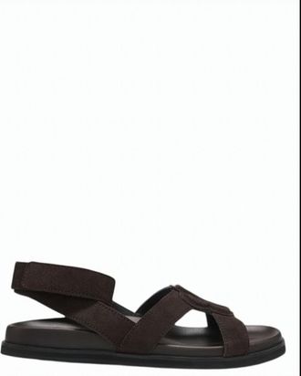 BOSS Brown Freyah Suede Upper Sandal Shoes