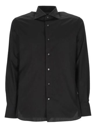 Ermenegildo Zegna buttoned shirt - men - Cotton/Lycra - 44 - Black
