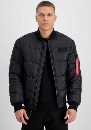 Alpha Industries Bomberjacke ALPHA INDUSTRIES MA-1 Puffer Bomber, Herren, Gr. XL, schwarz, Web, Obermaterial: 100% Polyester, unifarben, regular fit, Rippb&uuml;ndchen, Jac
