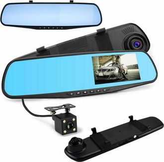 Trade Shop 4.5 Q-ca599 Monitor De Retrovisor Con C&aacute;mara Hd Delantera Trasera