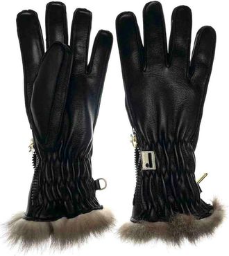 Restelli Guanti Art. 269/No Skihandschoen - unisex - Handschoenen - Zwart - 6 1/2 IN - Leer - Accessoires