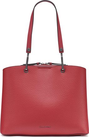 Calvin Klein womens Garnet Triple Compartment Tote, Cranberry, One size