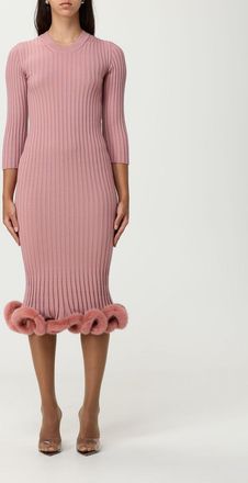 Fendi Abito Fendi in lana con inserto in pelliccia