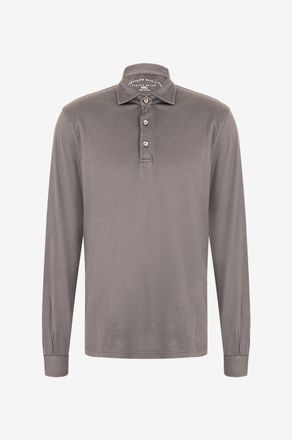 Fedeli Lang&auml;rmeliges Polohemd aus Baumwolle Zero Giza