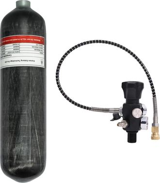 OEM Cilindro, Presi&oacute;n De 300 Bar, Construcci&oacute;n De Fibra De Carbono, 3 L Con V&aacute;lvula