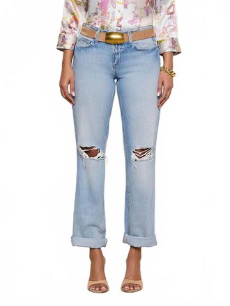 L'agence Low-Rise Slouch Jeans In Fontana Destruct