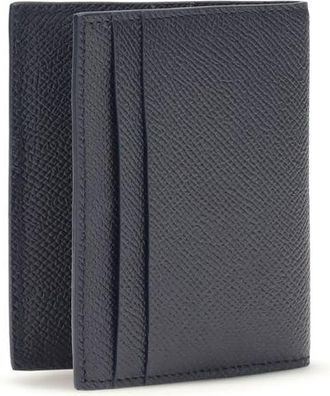 Ferragamo Mens Blue Calf Leather Bos Taurus Wallet