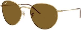 Ray-Ban Authentieke Round Reverse Bril - unisex - Zonnebrillen - Geel - 55 MM - Accessoires