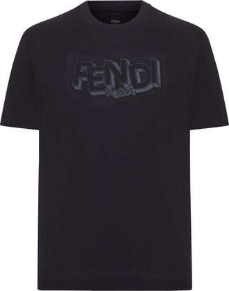 Fendi COTTON T-SHIRT WITH PRINT - Fendi - Man