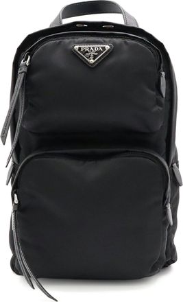 Prada Black Nero Nylon Shoulder Bag Sling Bag (Pre-Owned)