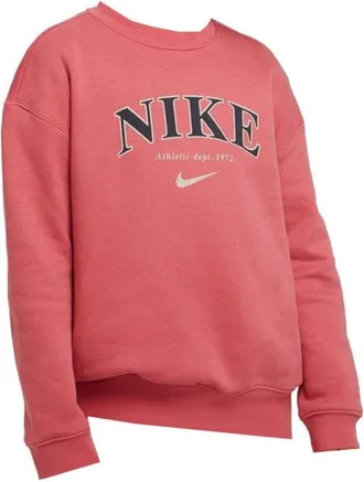 Nike Jongens Swoosh Crew Neck Sweatshirt (Roze)