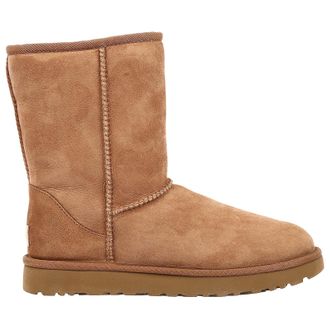 UGG Classic Short II Suede Womens Ankle Boots - Chestnut - Size:UK 7