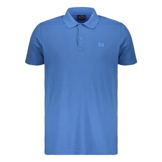 Paul & Shark Paul & Shark, Polo Shirts, male, Blue, Size: S Cotton Polo Shirt