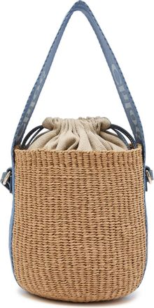 Chlo&eacute; Woody Raffia Bucket bag - Blue - One Size