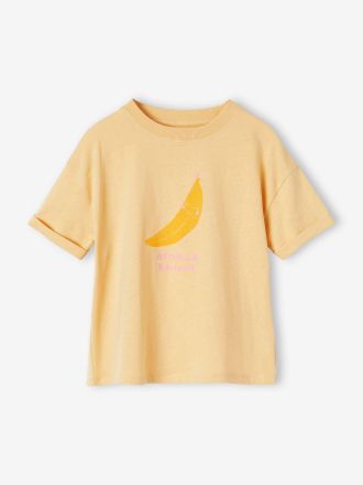 Vertbaudet M&auml;dchen T-Shirt mit Recycling-Baumwolle zartgelb