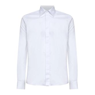 Tagliatore Cambridge Shirt - Heren - Zakelijke Overhemden - Wit - XL - Katoen - Overhemden