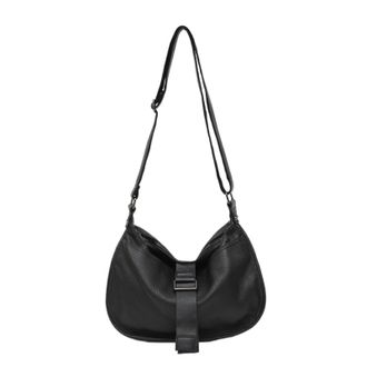 Generic Compatible For Women Genuine Leather Shoulder Bag Multi Pockets Casual Daily Slouchy Handbag Satchel Purse(BLACK)