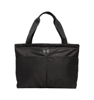 Under Armour Tragetasche UNDER ARMOUR UA Studio Lite Tote, Damen, Gr. B/H/T: 27cm x 8cm, schwarz (schwarz,, castlerock), Obermaterial: 100% Polyester, Taschen Trag