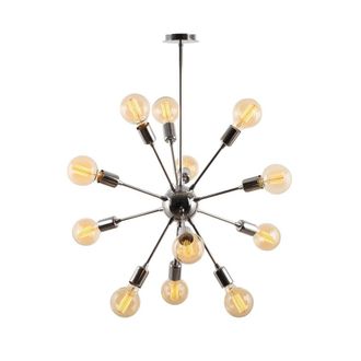 Wonderlamp L&aacute;mpara de techo 12 luces de metal cromado