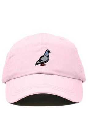 Dalix Pigeon Embroidered Everyday Hat in Washed Pink at Nordstrom