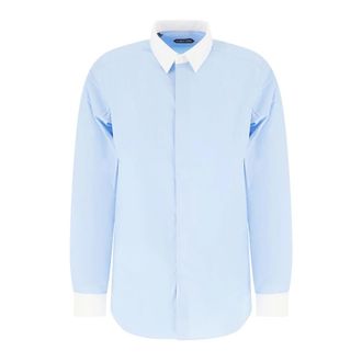 Tom Ford Camisa de Manga Larga - Shirts - Hombre - Azul - 2XL