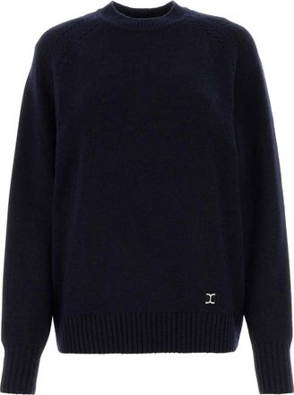 Chlo&eacute; Marcie-plaque Cashmere Blend Jumper - Heren - Cashmere truien - Blauw - M - Wol - Truien & Vesten