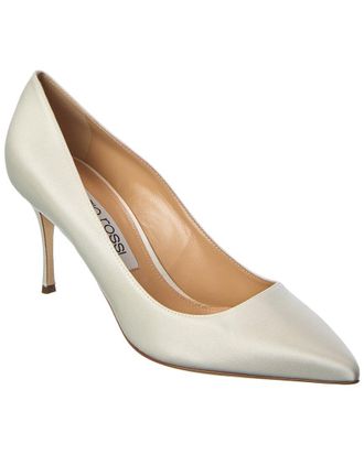Sergio Rossi Godiva Bridal Satin Pump