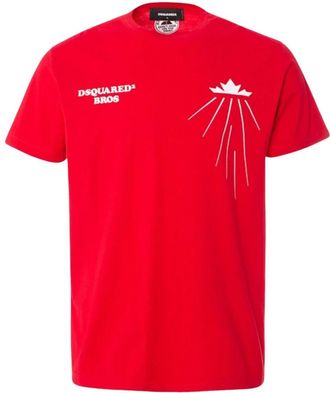 Dsquared2 Uomo, Top, Rosso, S, new