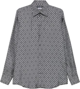Dolce & Gabbana Shirts - Heren - Casual Overhemden - Grijs - L - Overhemden