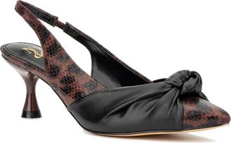 New York & Company Laura Slingback Pump in Black/Brown at Nordstrom Rack, Size 8.5