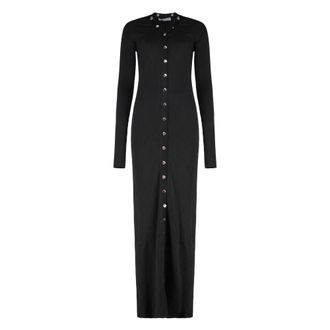 The Attico Dames, Jurken, Zwart, Maat: XS Viscose