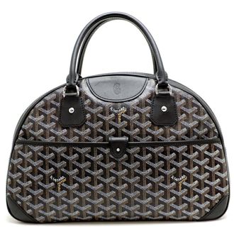 Goyard Black Coated Canvas Boston Bag (Pre-Owned)