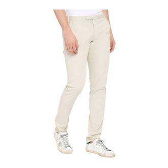 THE (ALPHABET) Pantalones de Algod&oacute;n El&aacute;stico Sastre - Trousers - Hombre - Beige - XL