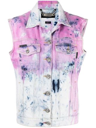 Philipp Plein Denim jack - Blauw
